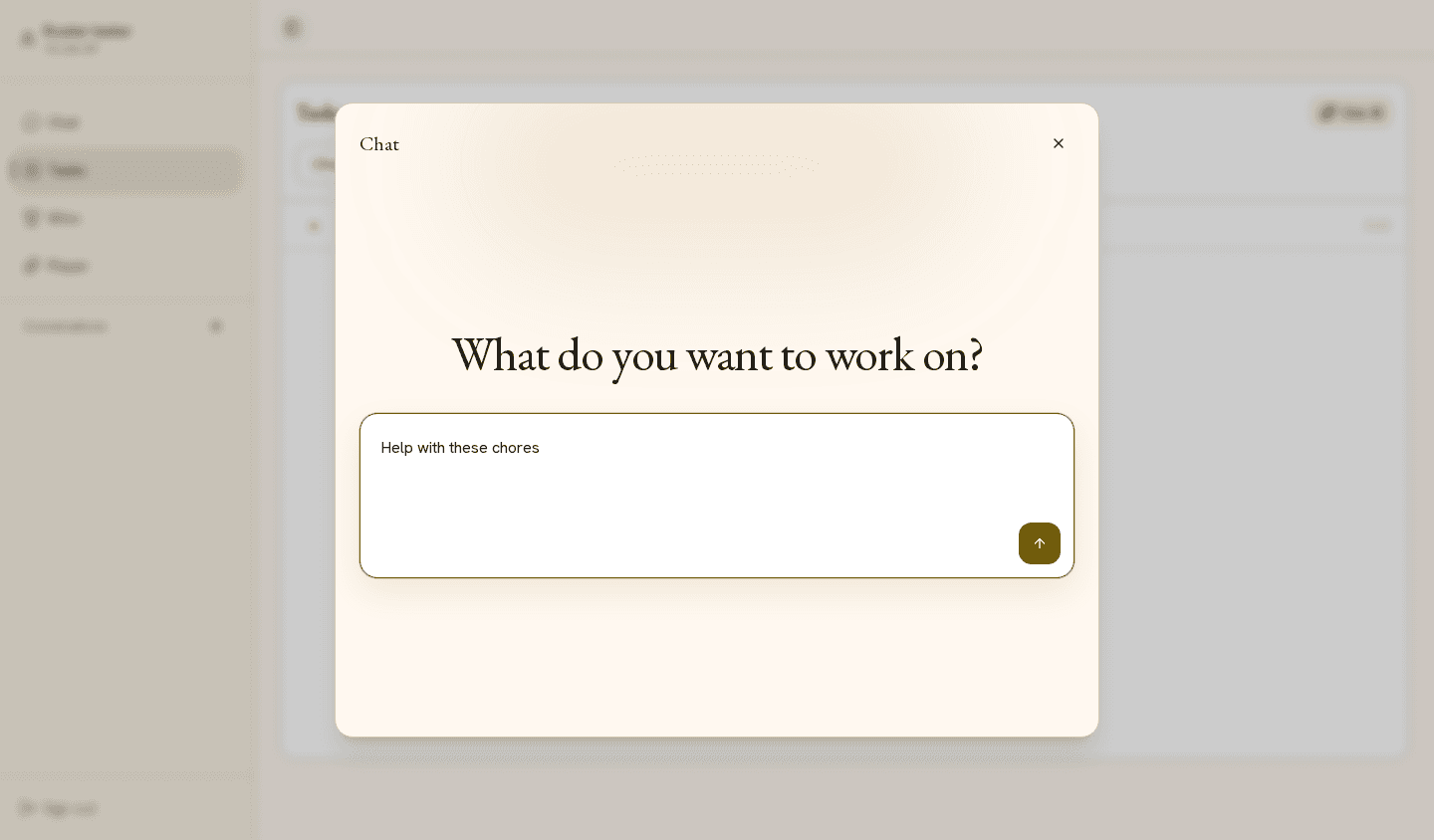 Play This Life AI chat open over the task workspace